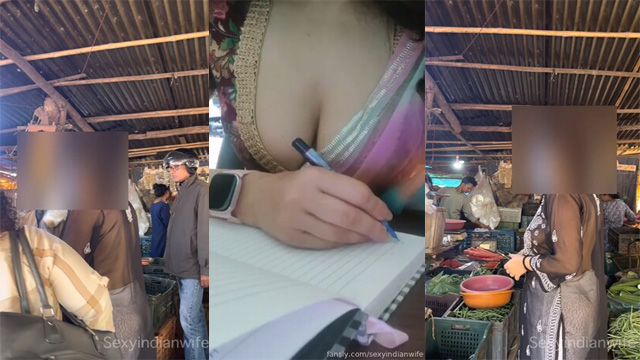 SexyIndianWife Dare In Crowded – Veg Market Hotel Dare Free Watch